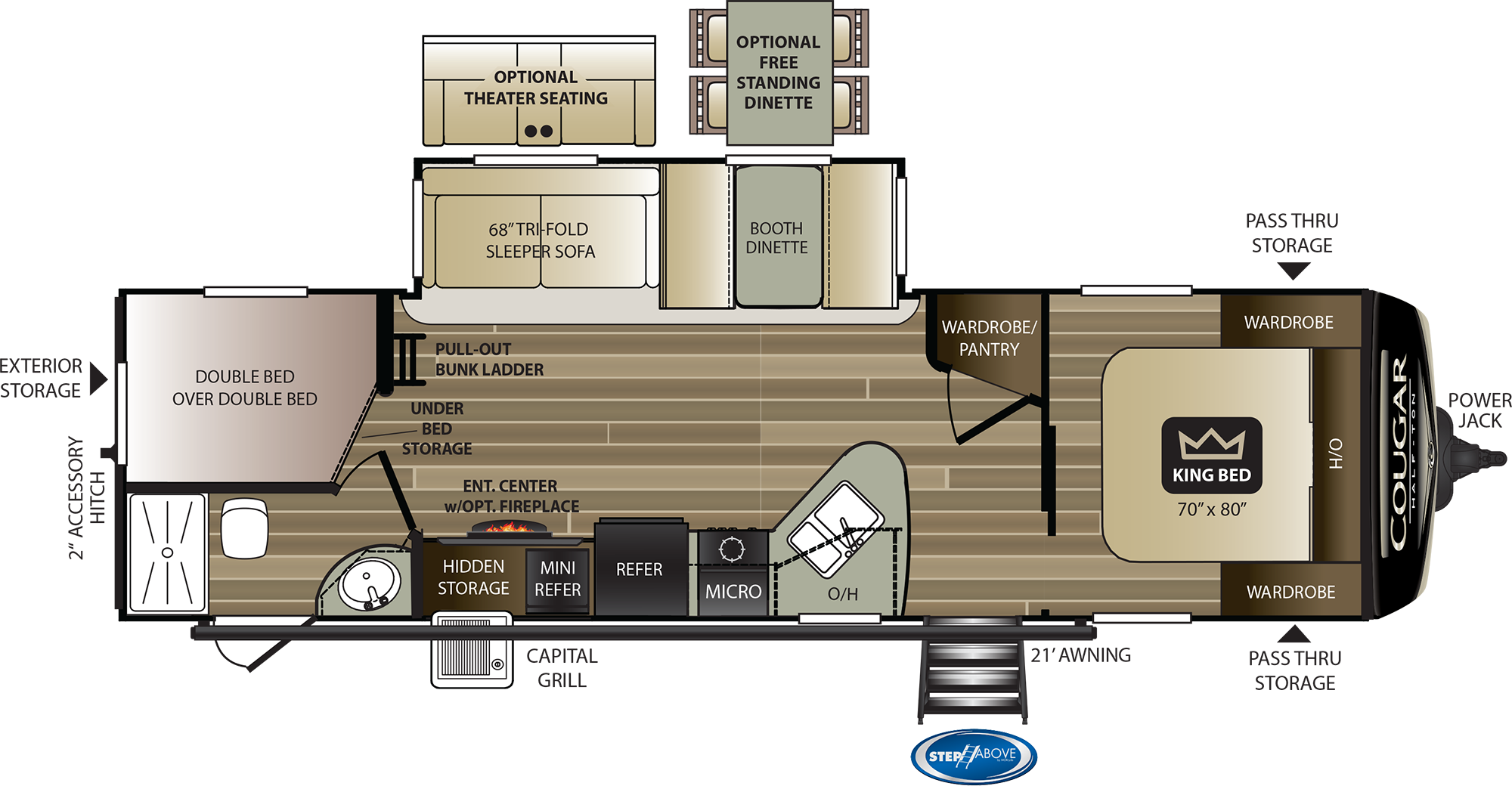 2022 KEYSTONE COUGAR 1/2 TON 29BHSWE